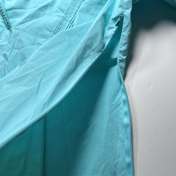 Lane Bryant Top Women’s Size 18/20 V-Neck 3/4 Sleeve Cotton Blue Stretch Casual - Picture 5 of 9